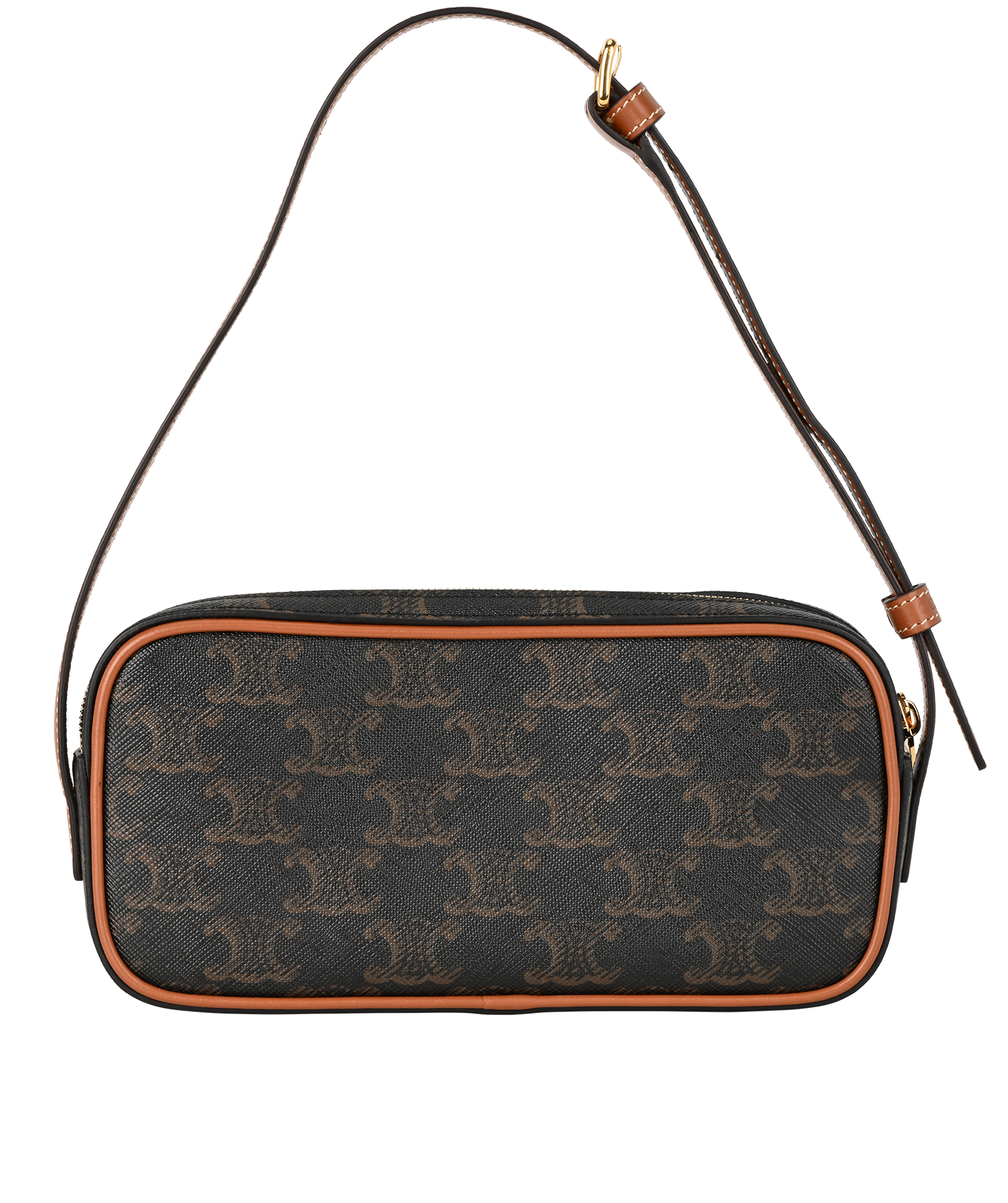 Triomphe Mini Camera Bag, &pound;695, Handbags, Brown, Canvas, Back view